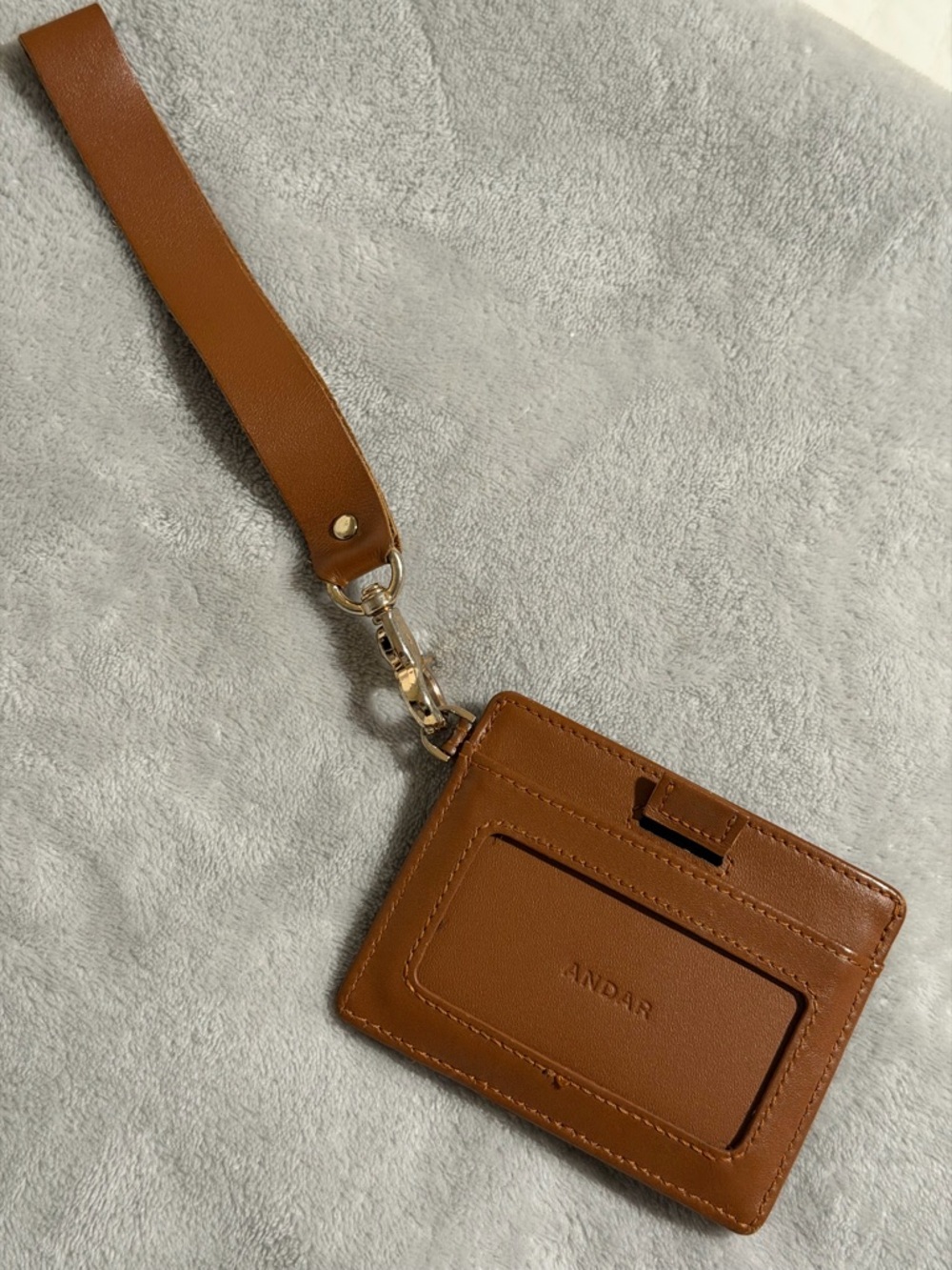 Andar The Denner Wallet Wristlet - Cognac Brown